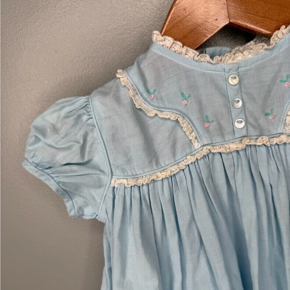 Nanette Originals Vintage 1950s - 1960s Baby Blue Babe Frock Dress